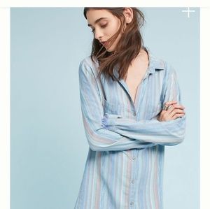Anthropologie Striped Shirtdress